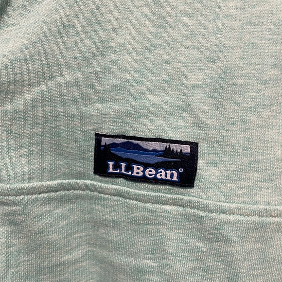 L.L. Bean Mint Green 1/4 Button Shirt NWT Size Large Petite - Picture 6 of 6